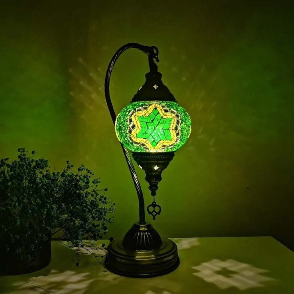Mosaikkunst - Håndlavet Tyrkisk Mosaiklampe