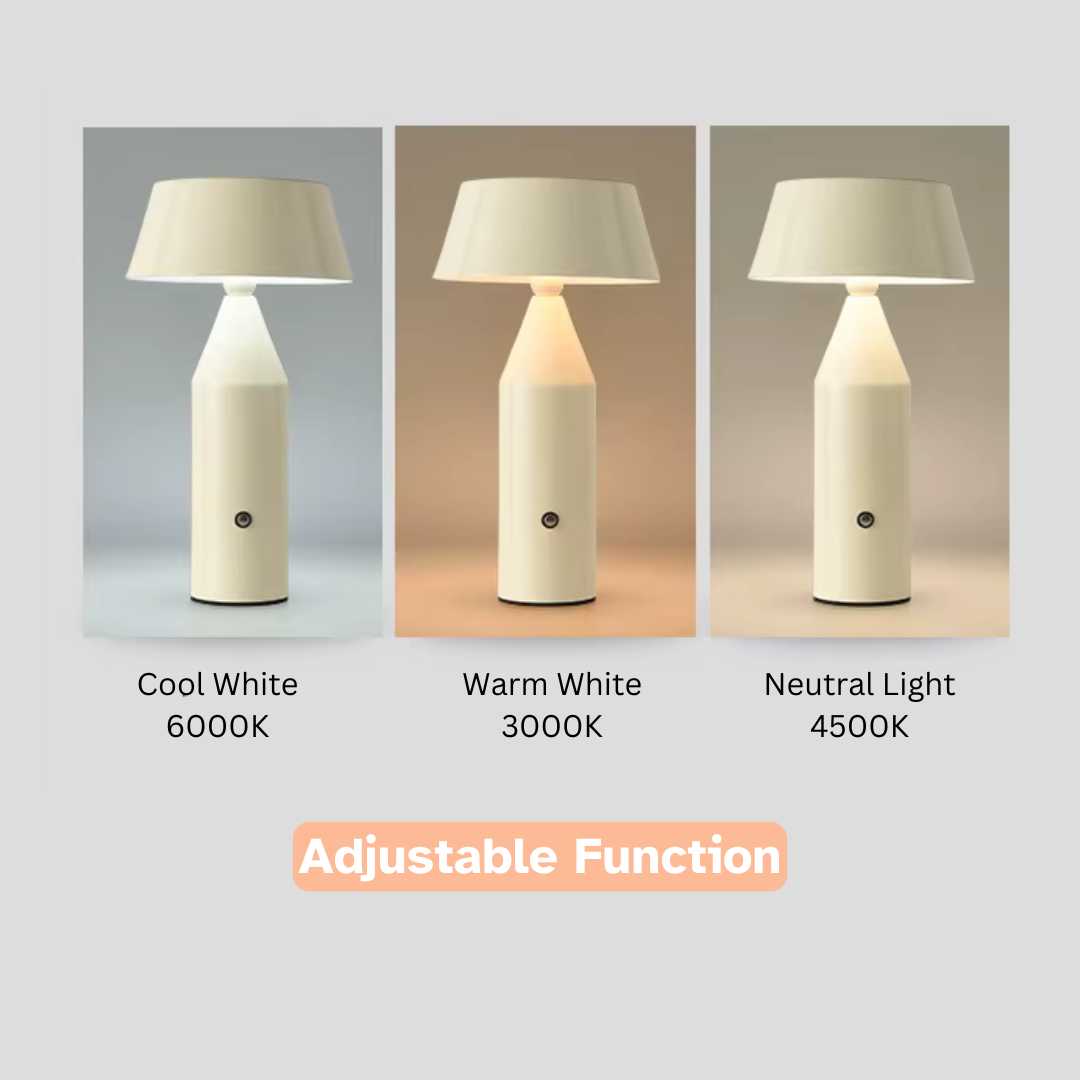 Nordisk Lys - Genopladelig Metal Bordlampe