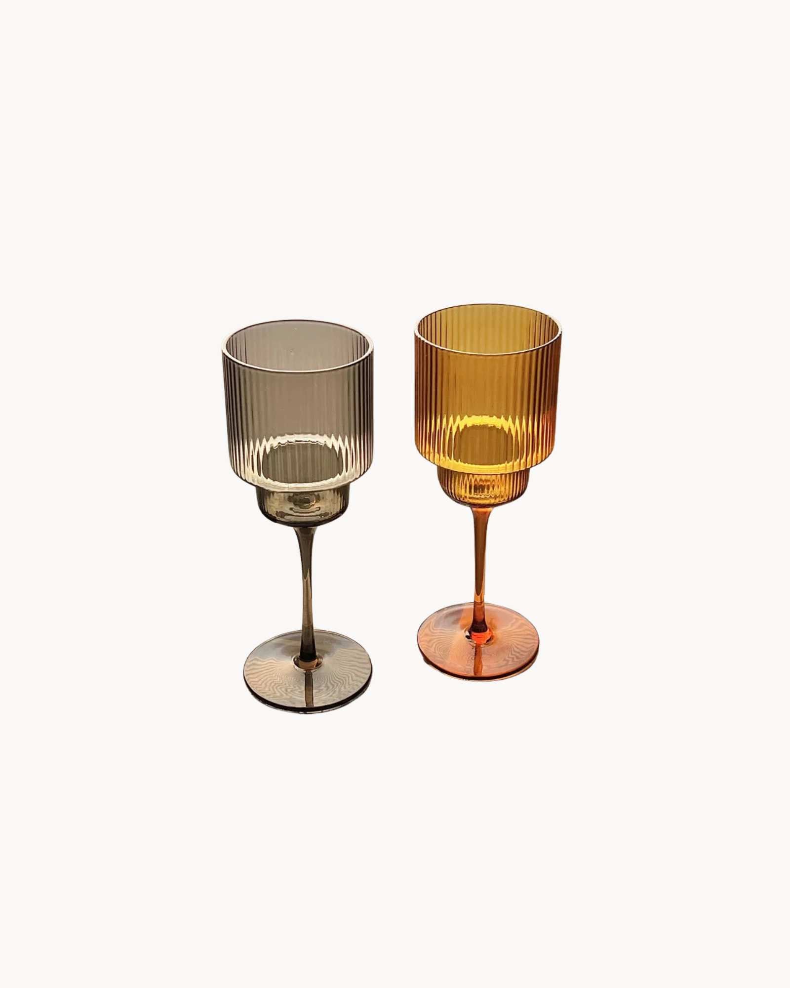 AstraLys - Stribet Vinglas med Elegance