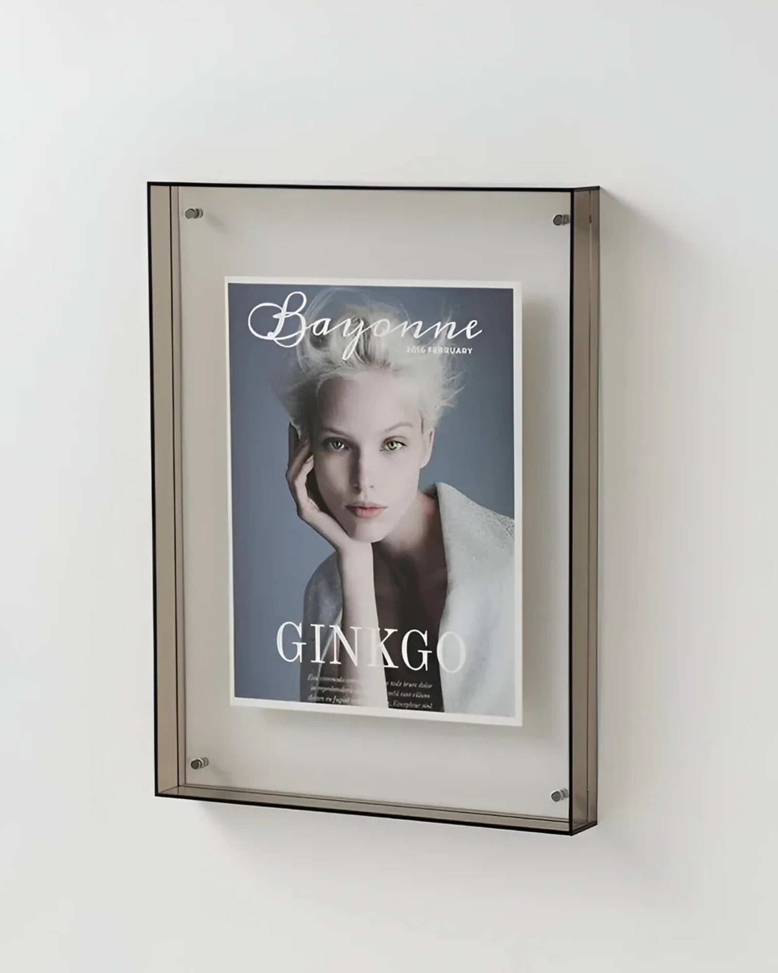 LumiFugl – Gennemsigtig Fotoramme med Moderne Minimalistisk Design