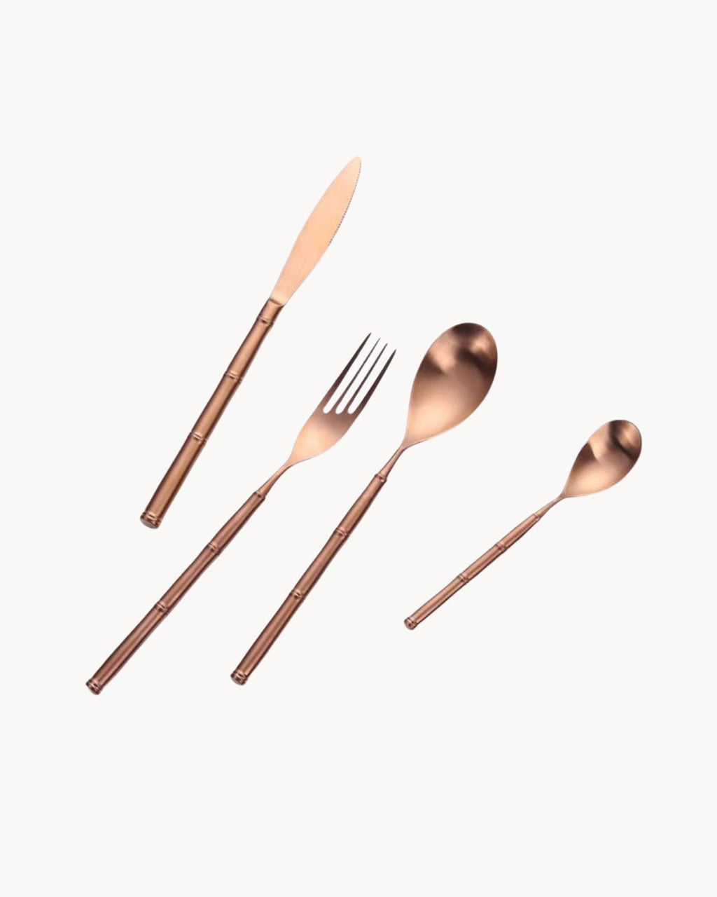 GuldHjem - 304 rustfrit stål gyldent bestiksæt