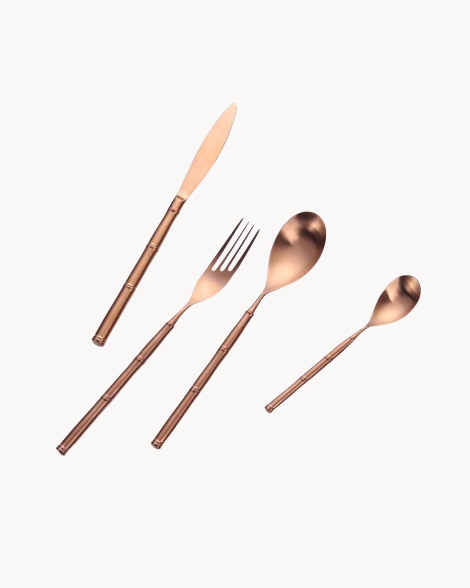 GuldHjem - 304 rustfrit stål gyldent bestiksæt